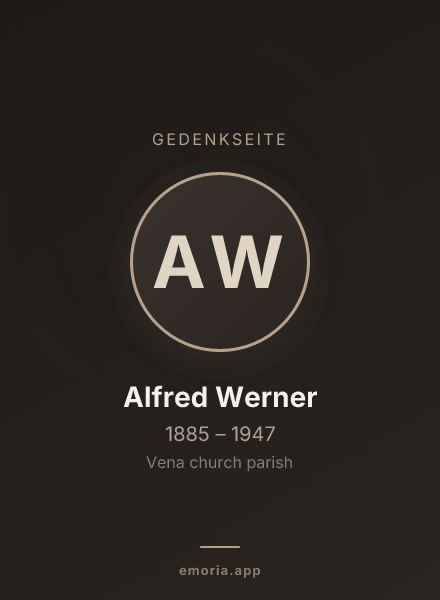 Gedenkportrait von Alfred Werner