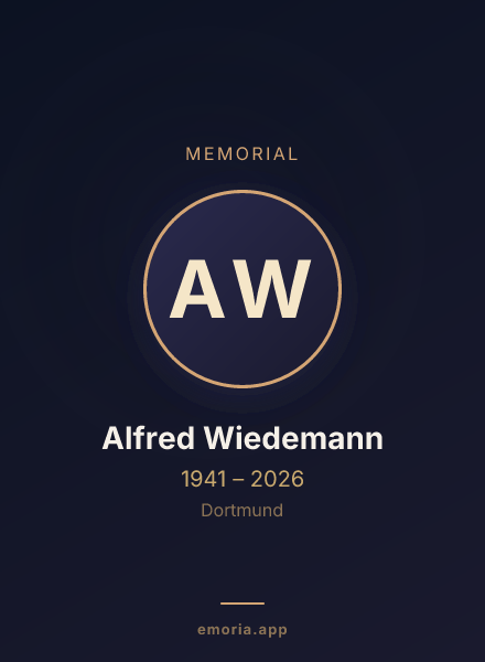 Memorial portrait of Alfred Wiedemann