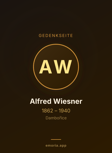 Gedenkportrait von Alfred Wiesner