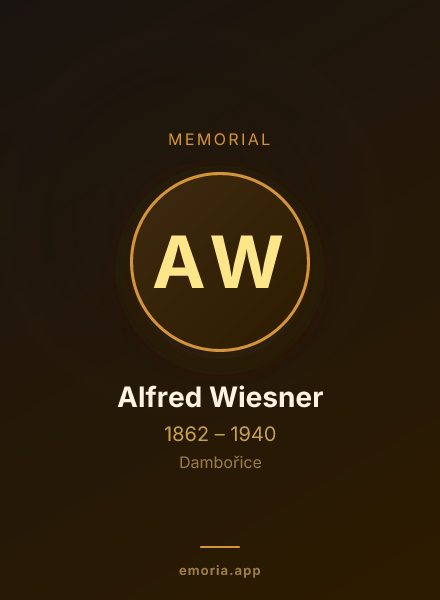 Memorial portrait of Alfred Wiesner