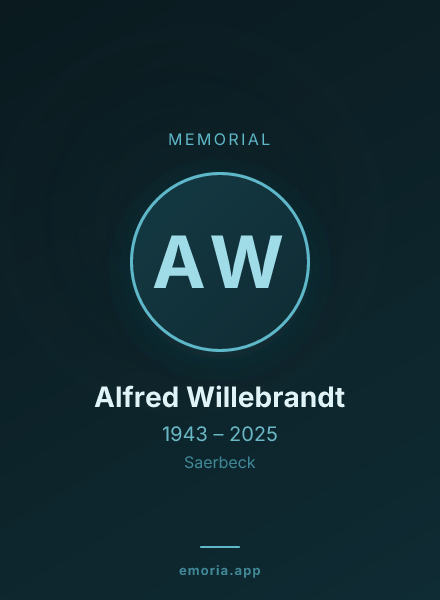 Memorial portrait of Alfred Willebrandt