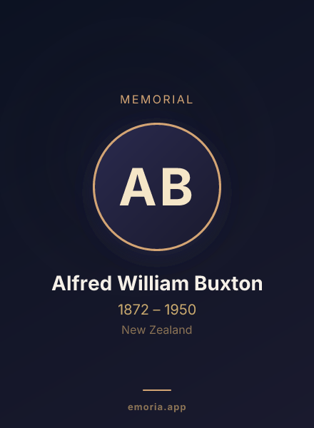 Memorial portrait of Alfred William Buxton