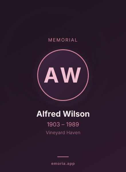 Memorial portrait of Alfred Wilson