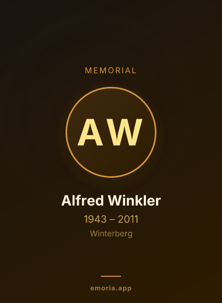 Memorial portrait of Alfred Winkler