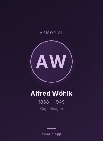 Memorial portrait of Alfred Wöhlk
