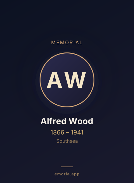 Memorial portrait of Alfred Wood