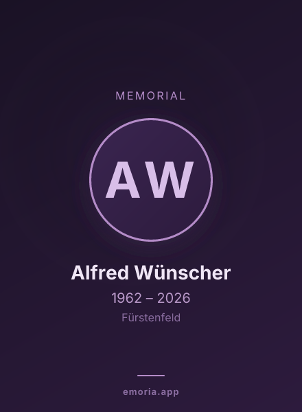 Memorial portrait of Alfred Wünscher