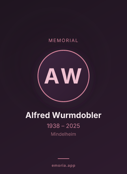 Memorial portrait of Alfred Wurmdobler