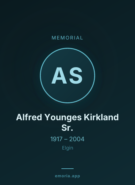 Memorial portrait of Alfred Younges Kirkland Sr.