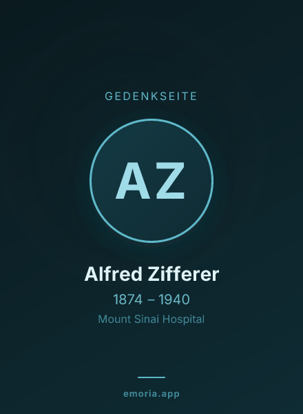 Gedenkportrait von Alfred Zifferer