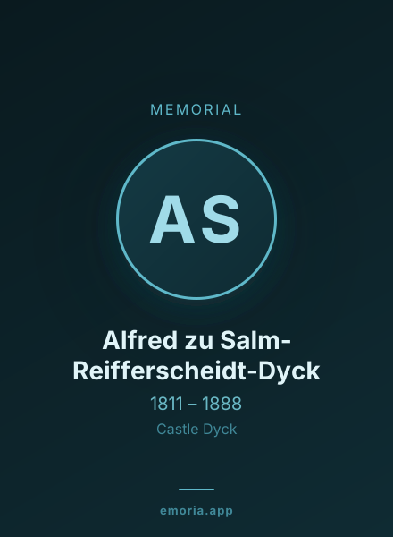 Memorial portrait of Alfred zu Salm-Reifferscheidt-Dyck