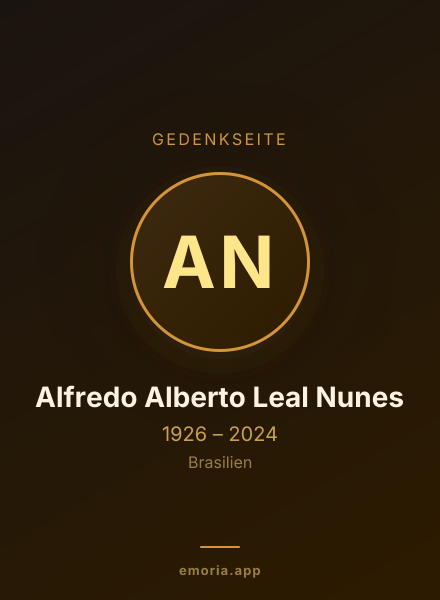 Gedenkportrait von Alfredo Alberto Leal Nunes