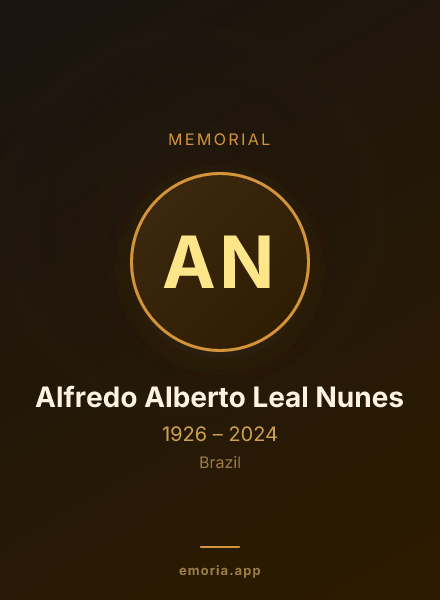 Memorial portrait of Alfredo Alberto Leal Nunes
