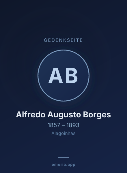 Gedenkportrait von Alfredo Augusto Borges