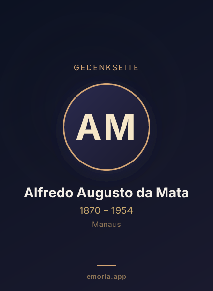 Gedenkportrait von Alfredo Augusto da Mata