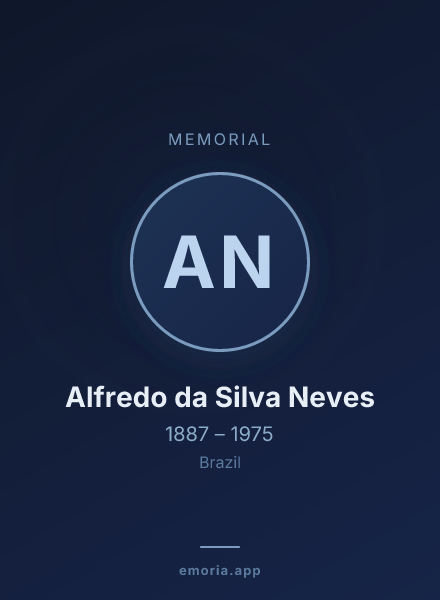 Memorial portrait of Alfredo da Silva Neves