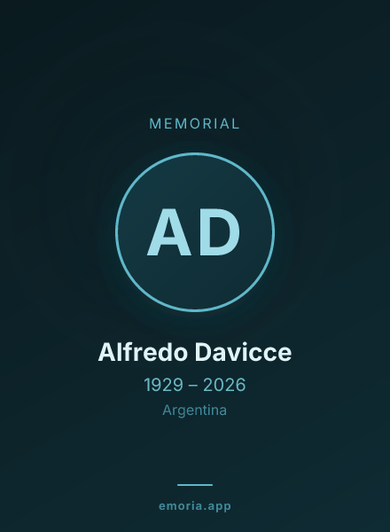 Memorial portrait of Alfredo Davicce