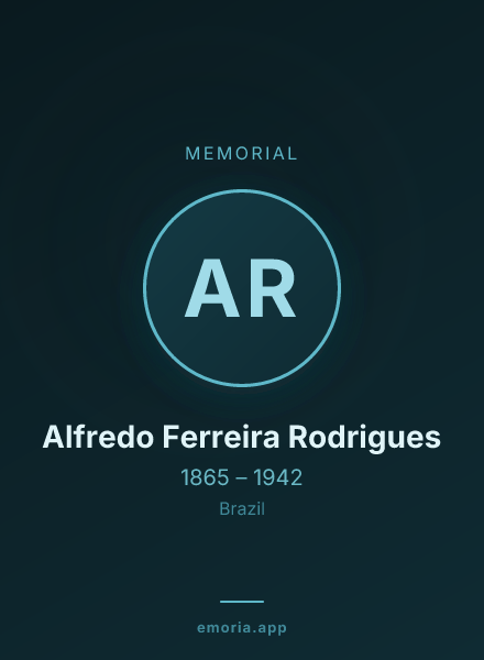 Memorial portrait of Alfredo Ferreira Rodrigues