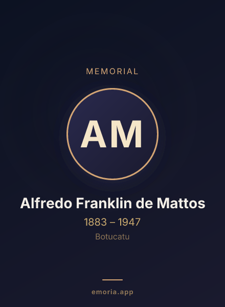 Memorial portrait of Alfredo Franklin de Mattos