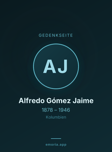 Gedenkportrait von Alfredo Gómez Jaime