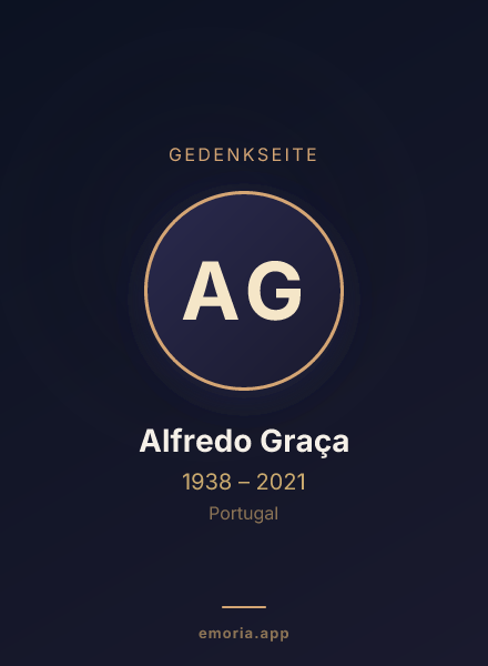 Gedenkportrait von Alfredo Graça
