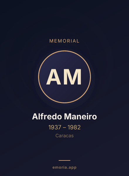 Memorial portrait of Alfredo Maneiro