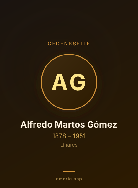 Gedenkportrait von Alfredo Martos Gómez