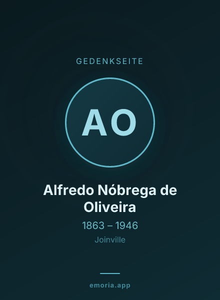 Gedenkportrait von Alfredo Nóbrega de Oliveira