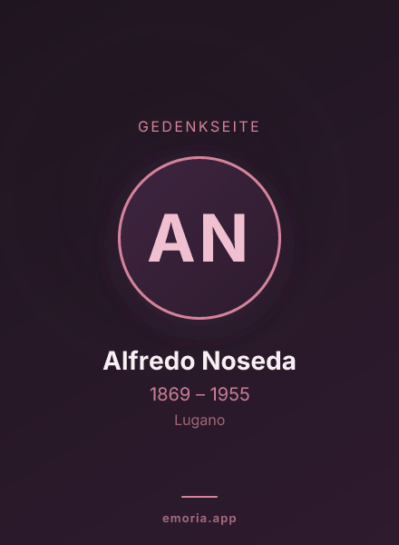 Gedenkportrait von Alfredo Noseda
