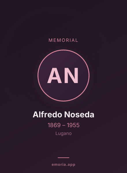 Memorial portrait of Alfredo Noseda