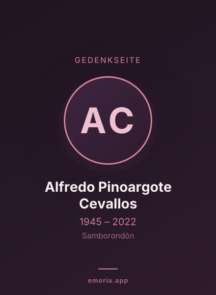 Gedenkportrait von Alfredo Pinoargote Cevallos