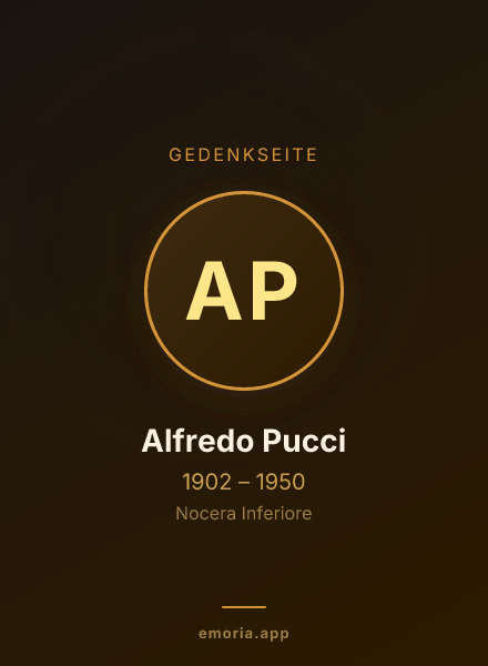 Gedenkportrait von Alfredo Pucci