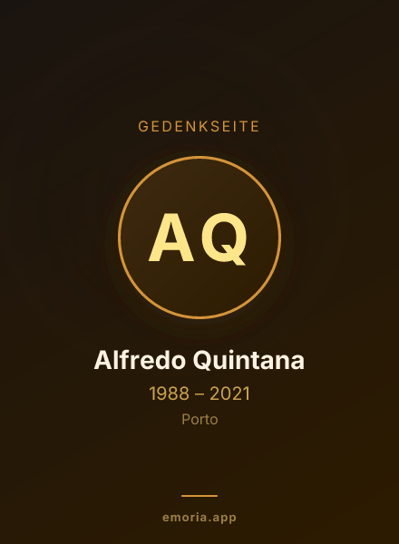 Gedenkportrait von Alfredo Quintana