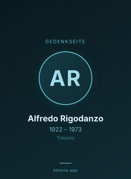 Gedenkportrait von Alfredo Rigodanzo