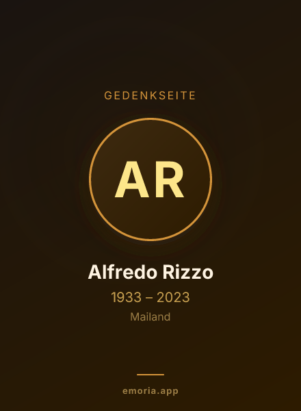 Gedenkportrait von Alfredo Rizzo