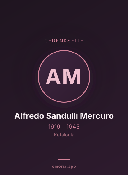 Gedenkportrait von Alfredo Sandulli Mercuro