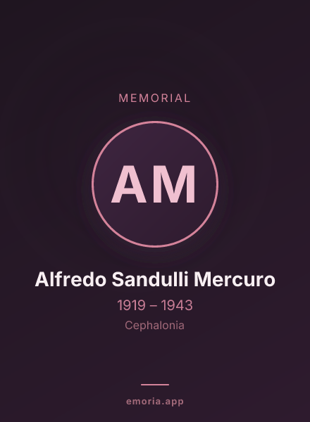 Memorial portrait of Alfredo Sandulli Mercuro