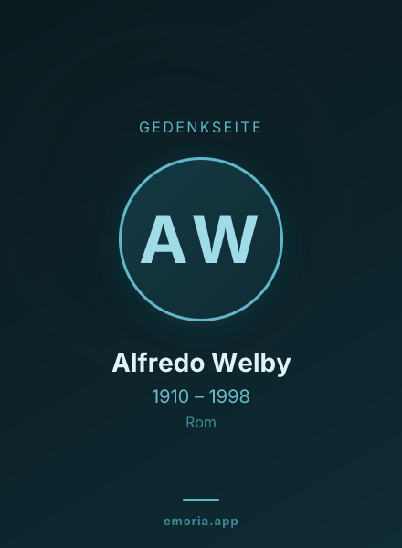 Gedenkportrait von Alfredo Welby