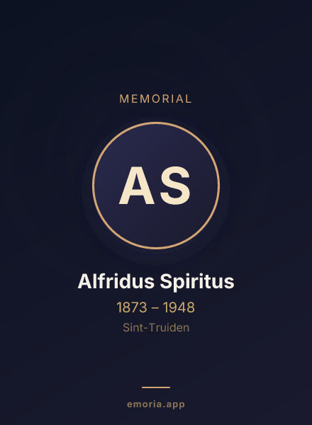 Memorial portrait of Alfridus Spiritus