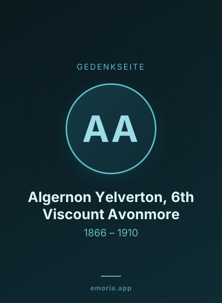 Gedenkportrait von Algernon Yelverton, 6th Viscount Avonmore