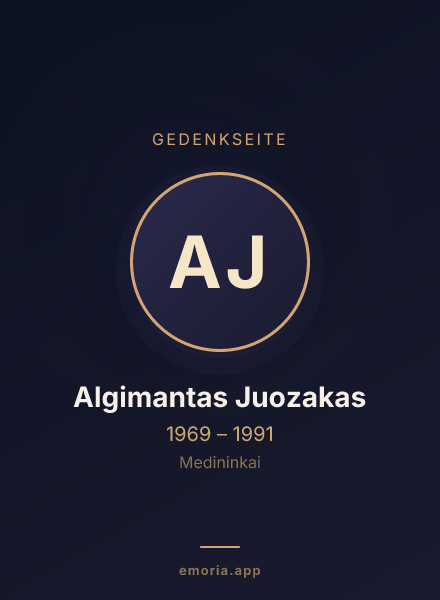 Gedenkportrait von Algimantas Juozakas