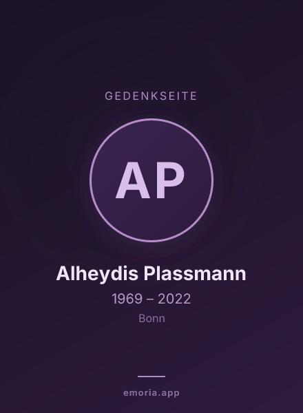 Gedenkportrait von Alheydis Plassmann