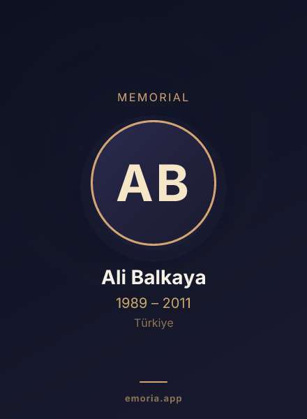 Memorial portrait of Ali Balkaya