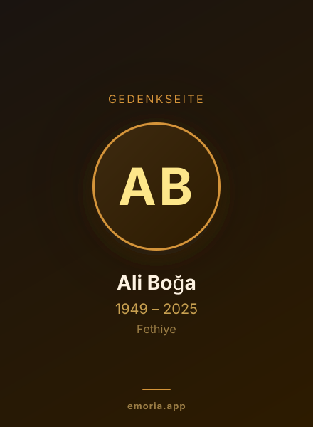 Gedenkportrait von Ali Boğa