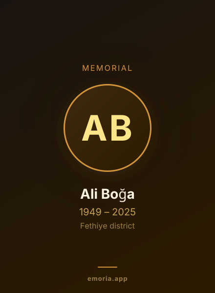 Memorial portrait of Ali Boğa