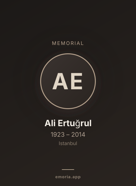 Memorial portrait of Ali Ertuğrul
