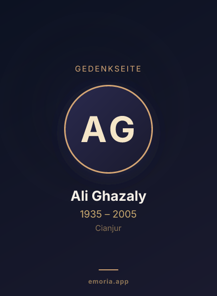 Gedenkportrait von Ali Ghazaly