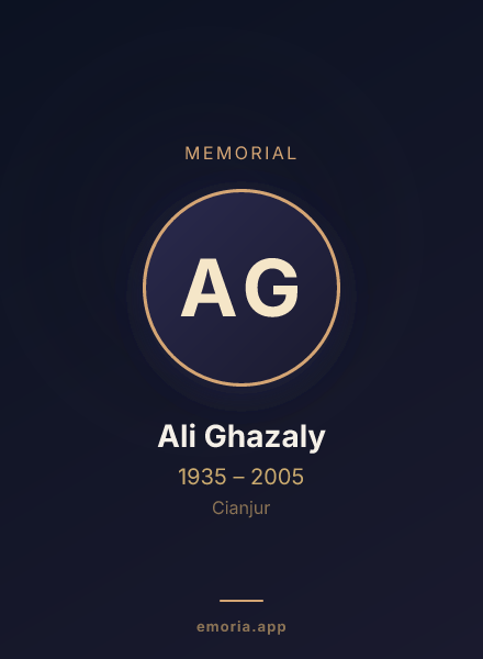 Memorial portrait of Ali Ghazaly