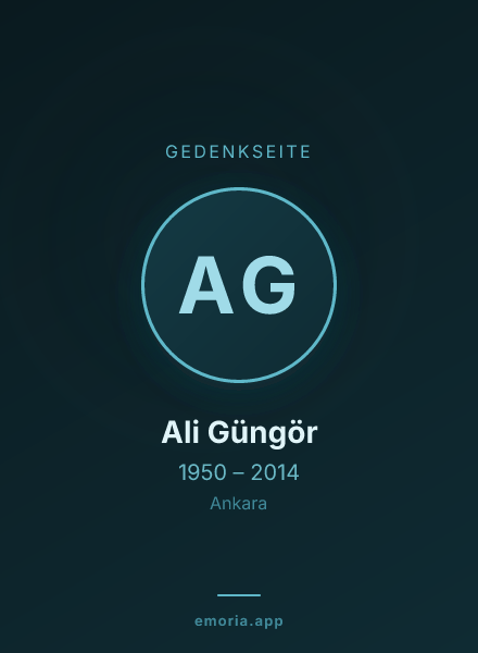 Gedenkportrait von Ali Güngör