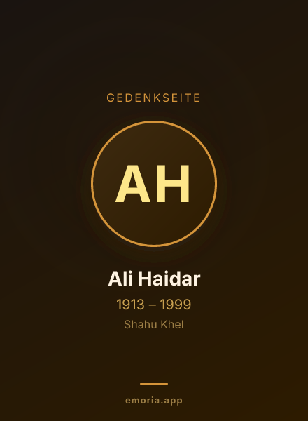 Gedenkportrait von Ali Haidar